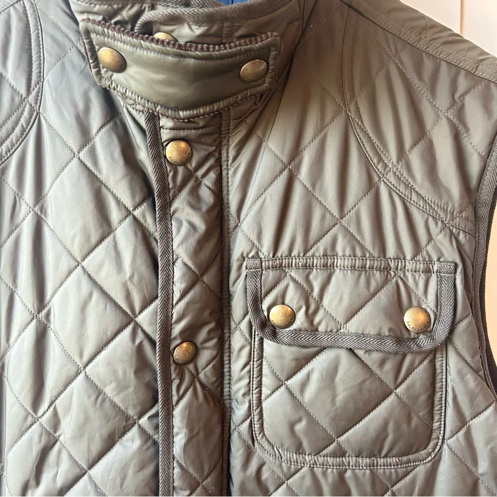 Polo Ralph Lauren Quilted Vest Olive Green Size L‎ - Picture 2 of 9